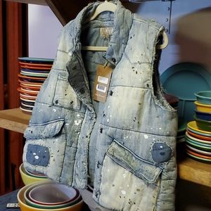 💥SOLD💥Magnolia pearl"Art Class Denim Vest"NWTO"